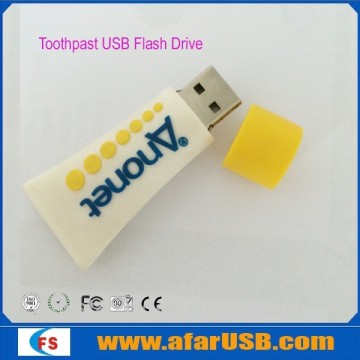 Custom cheap usb flash drives wholesale toothpast usb memory stick free logo usb flash drive