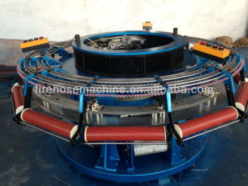 Round knitting loom for firehose