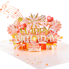 Birthday 3D Lighting Blowable Music Card