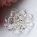Venta caliente de cristal acrílico de 41 mm de flores de perlas artificiales al por mayor
