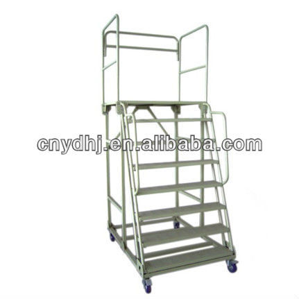 Warehouse Ladder Cart With Good Wheels