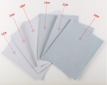 Fine white super coated dry sand paper