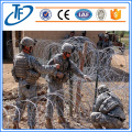 Hot Dipped Galvaniserad Coiled Razor Wire Militärt Fence