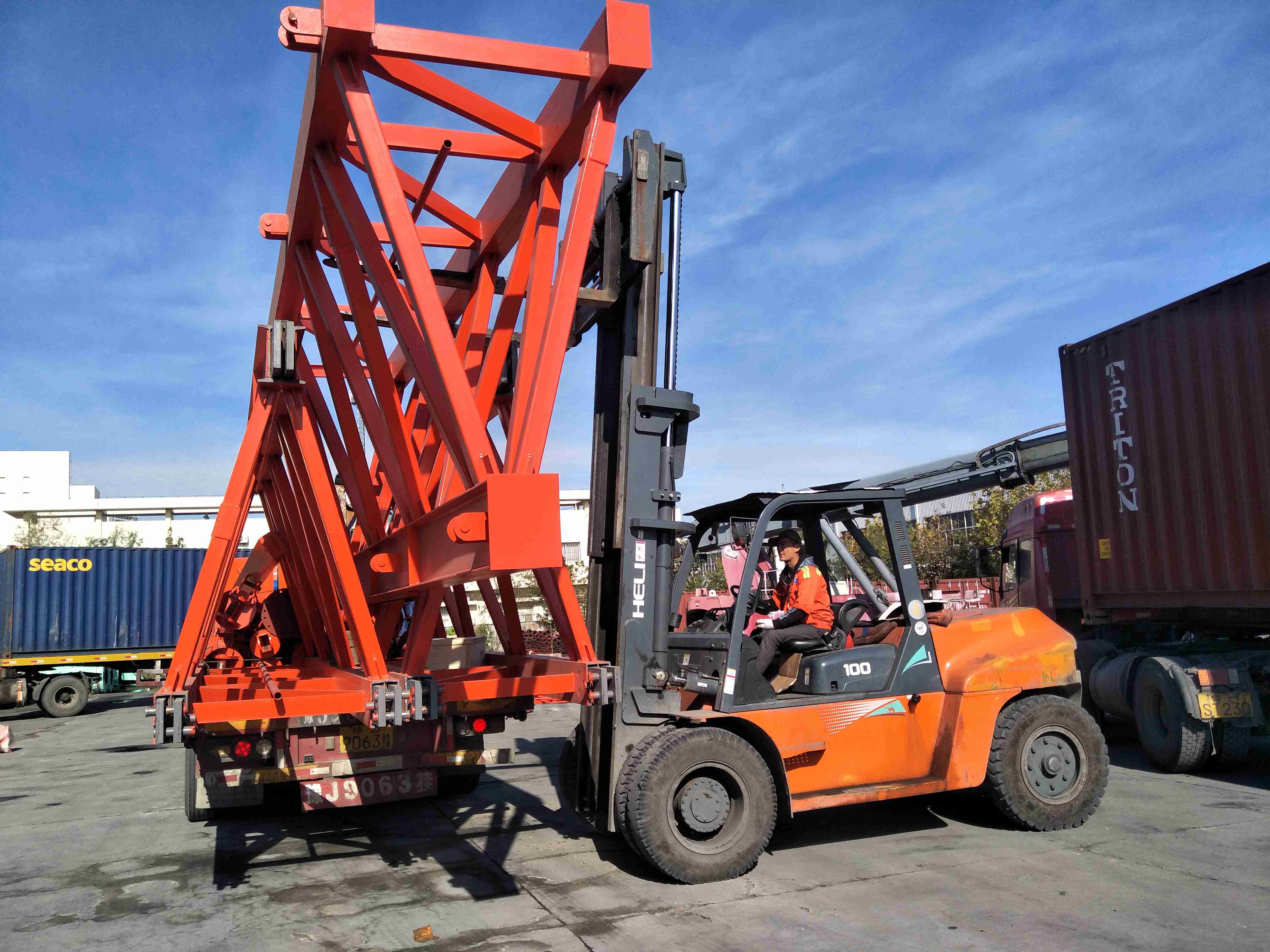 Highway precast bridge beam erection crane 120 ton