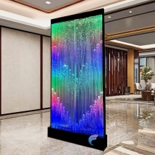 Acrylic House Interior Designs: Digital Water Bubble Wall Partitions