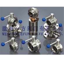 Stainless Steel Sanitary Butterfly Valve for Beverage Industry
