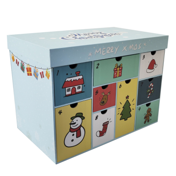 Customized Paperboard Christmas Gift Packaging for Matchbox Advent Calendars
