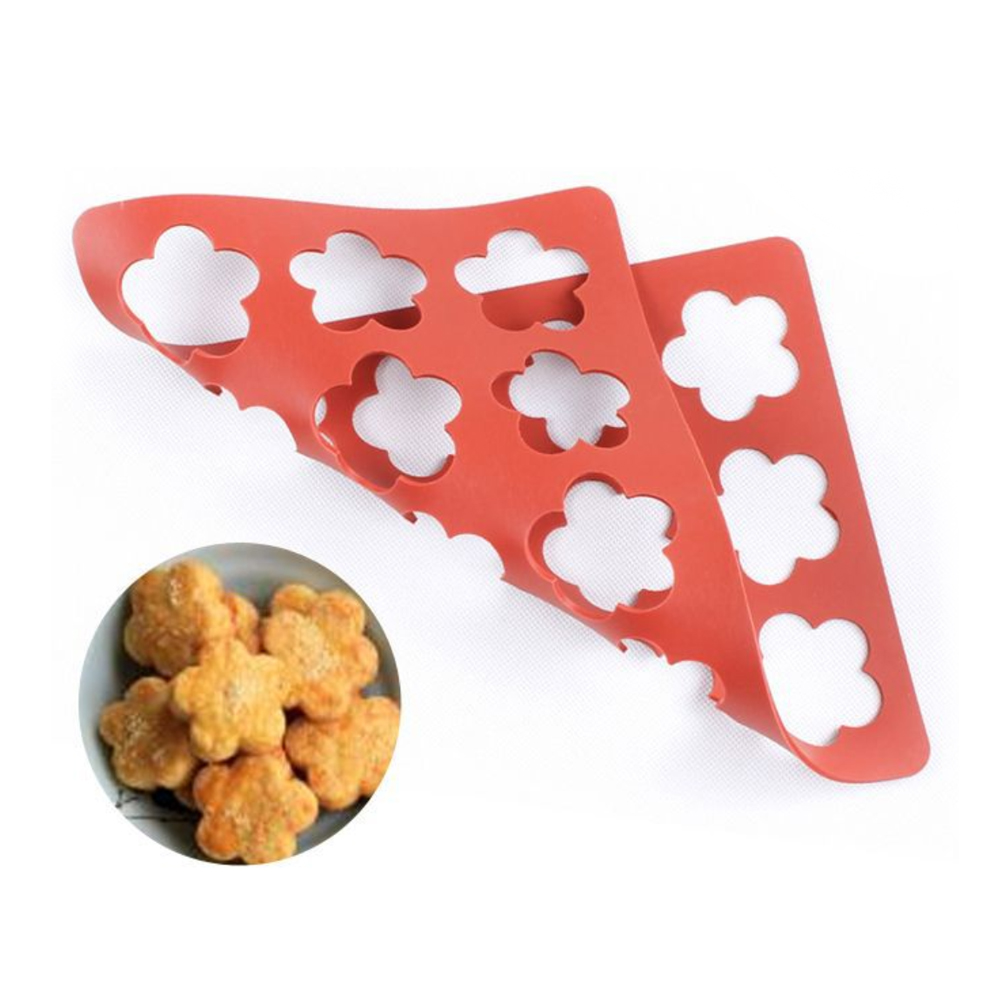Flower Cookies Perforated Silicone Mat (7)
