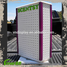 rotating display turntable stand , rotating pegboard display , four side display stand