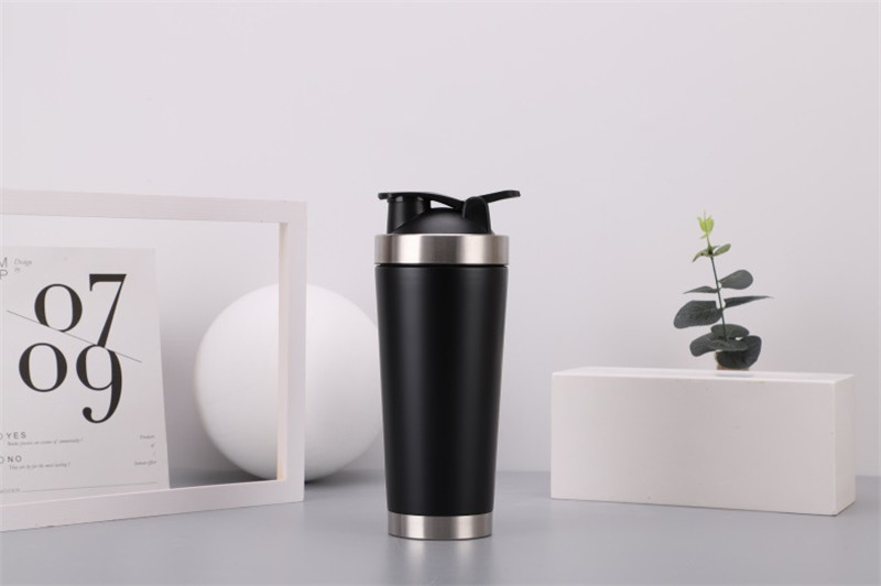 Outdoor Protein Shaker Bottle, Stainless Steel Insulated Keep Cold and Warm Shaker Tumbler