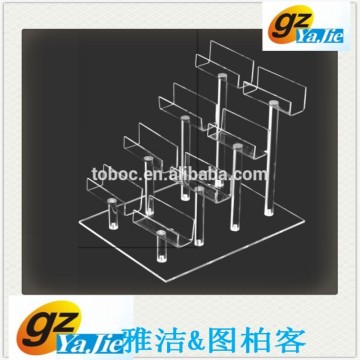 transparent handbag acrylic display handbag/shoe display stand