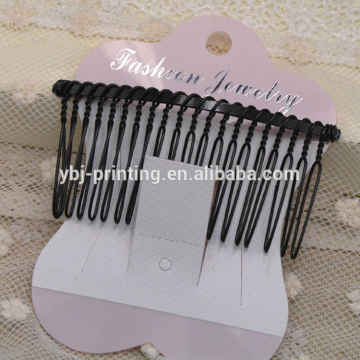 2016 customzied printing girls hair accessory paper header card