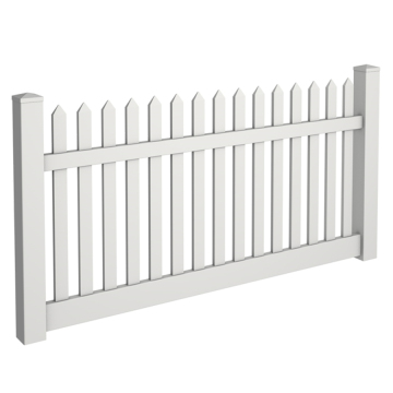cheap pvc picket fence