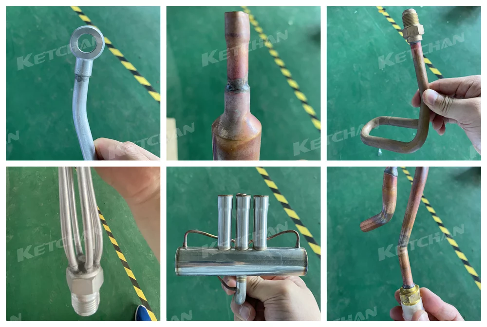 HVAC Induction Brazing Machine application 1 jpg KETCHAN Induction HVAC Induction Brazing Machine