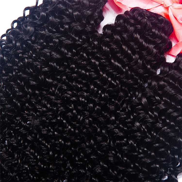 Very Smooth And Soft 10A Afro Kinky Curly Brazilian  Kinky Curly Straight Virgin Human Hair  Bundles With Closure