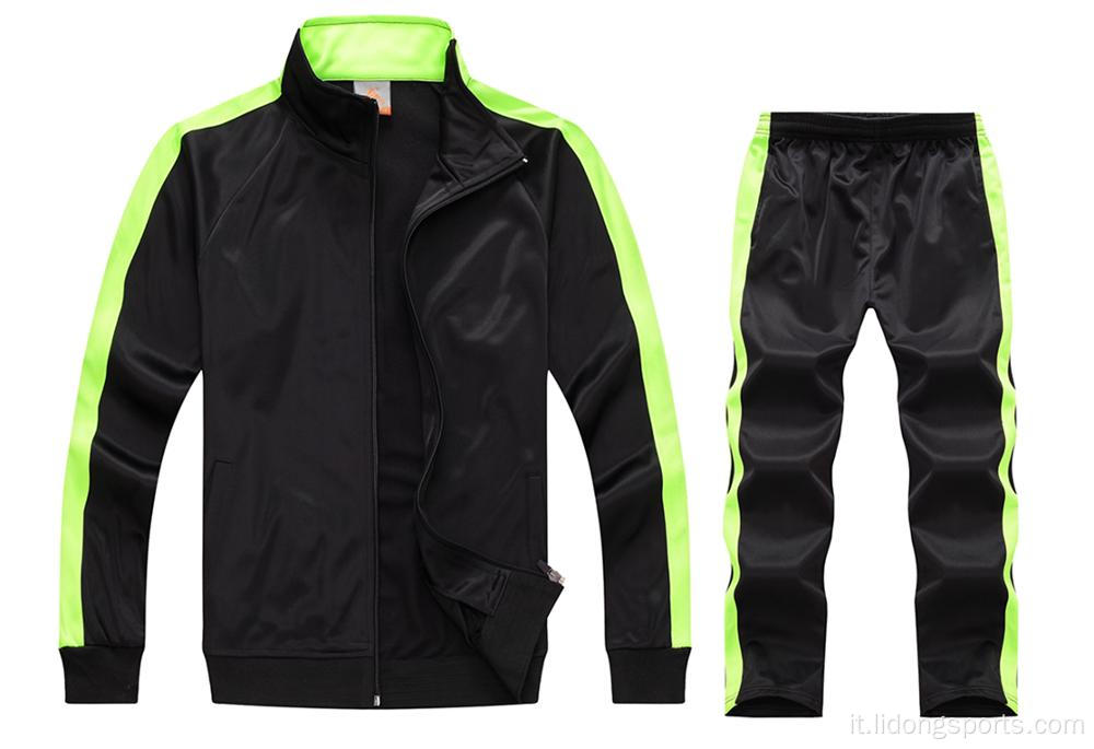 Zipper Up addestramento Sports Wear Tracksuits per uomini