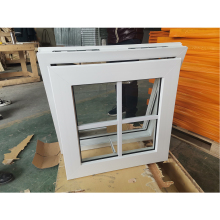 Modern Standard Size Custom UPVC Frame Swing Bathroom Window