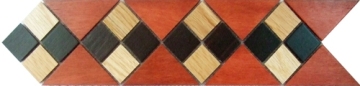 wood border line mosaic