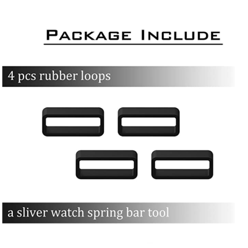 Custom Silicone Rubber Watch Band Strap Loops