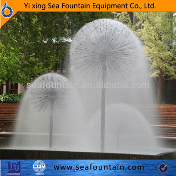 outdoor good efect stainless steel sphere shape water fountain for garden use