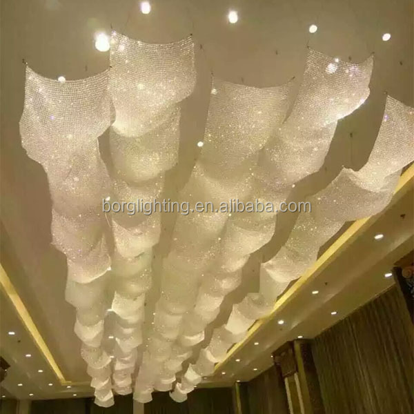 New Stylish Double Layer chandelier crystal beads chandelier led lights chandeliers pendent