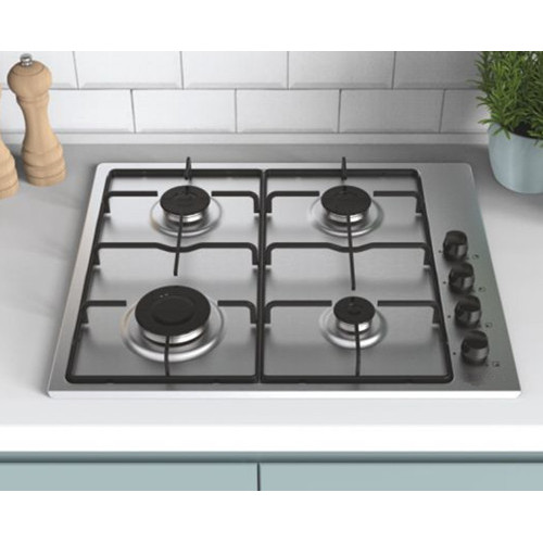 Candy Gas Cooker Inox Plate 4 Burner