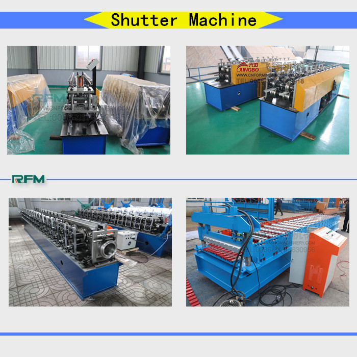 H holes roller shutter door roll forming machine