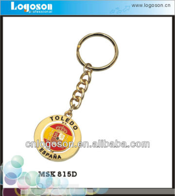 Quality customized metal rotary keychain