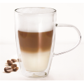 2&#39;li Çay ve Kahve Seti için Sıcak Satış Çift Duvarlı Cam Kupalar