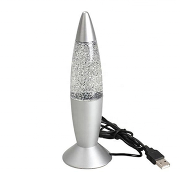 7 Inch Decorations with RGB Color-Changing Glitter Light and USB Cable