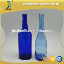 500ml Special Long Neck Light Blue Glass Wisky Bottle