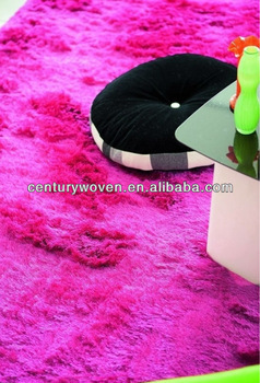 polyester shaggy rugs /plain shaggy rugs