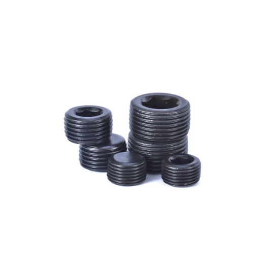 DIN906 schwaarz Oxid Hexagon Socket Pipe Plugs