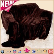 Mink Faux Fur Double Single Throw Chocolate Brown 150x200/Large 2 Seater Sofa / Bed Blanket