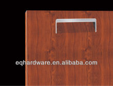 Modern Wood Cabinet Yellow Cherry Steel Door Panel Kitchen