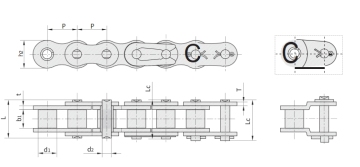 SH Series High Strength Heavy Duty Roller Chain