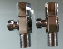 Brass Chrome eight Angle Radiator Valve For Toilet Accessories