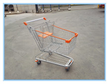 Ovel-tube wheeled shopping trolleys