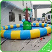 PVC Tarpaulin Light Blue Inflatable Swimming Pools