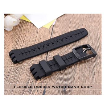 Boucle de bracelet de bande de montre en caoutchouc de silicone personnalisé