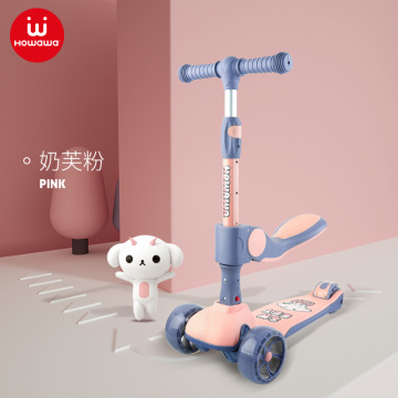 foldable kids scooter with seat children kick scooter
