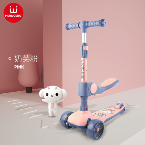 scooter pour enfants pliable avec siège pour enfants trottinette