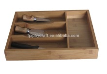 Bamboo Flatware Cutlery Drawer Dividers