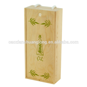 2 bottles Custom Wooden Wine Gift Presentation Box