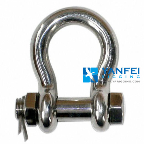 Stainless Steel Anchor Shackle With Safety Pin