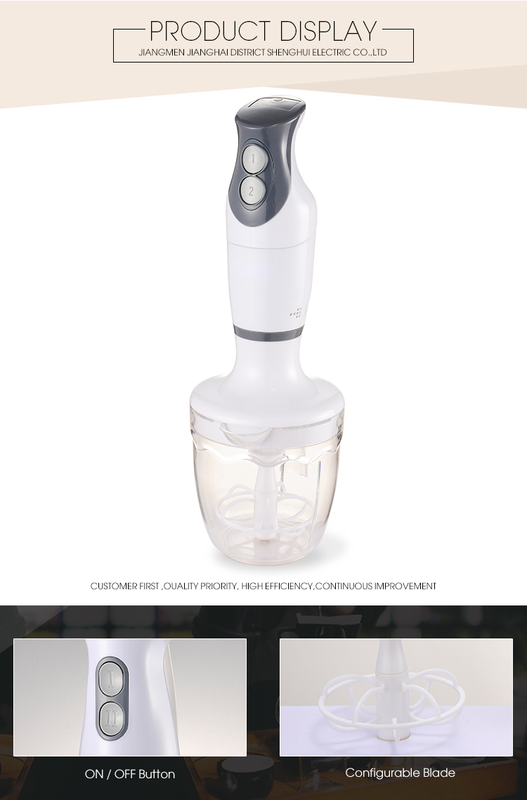 Full Set 2 Speeds Hand Blender And Bowl