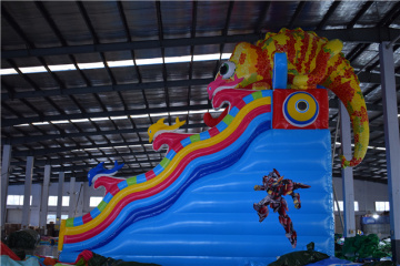 Inflatable Bouncer chameleon theme Inflatable Trampoline Inflatable Castles