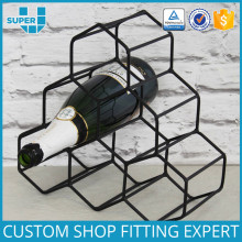 China Manufacturers Wholesale Heart-Shaped Cast Wrought Iron Metal Wine Rack