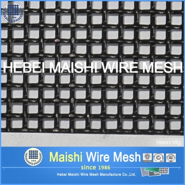security Screen mesh/ black epoxy coated