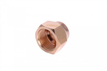 Brass fitting cap nut